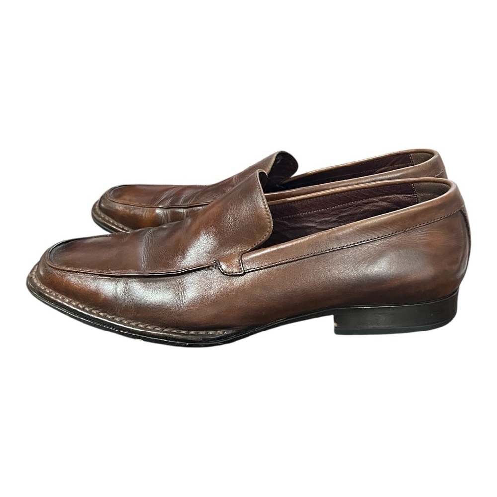 Johnston’s & Murphy Men's Brown Leather Loafers 9.5M - Picture 6 of 9